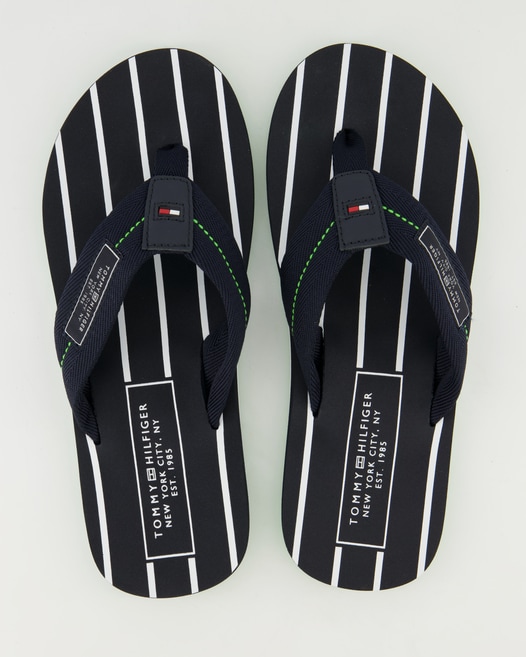 Tommy Hilfiger Patch Hilfiger Beach Sandal Zehentrenner in Blau