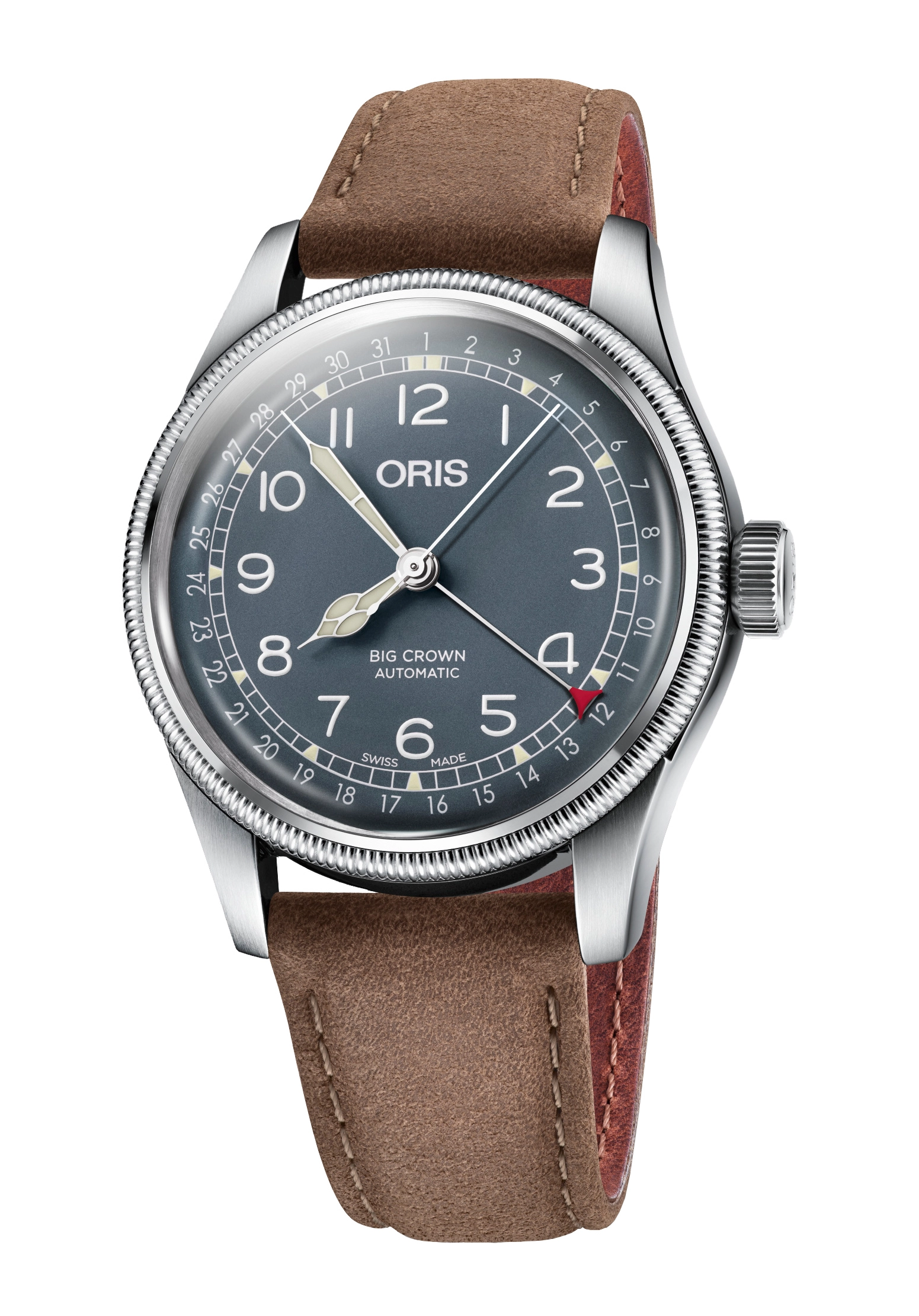 Oris Big Crown Original Pointer Date Automatikuhr Braun