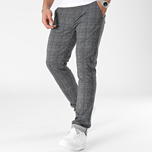 Pantalon Carreaux 20716663 Gris Noir
