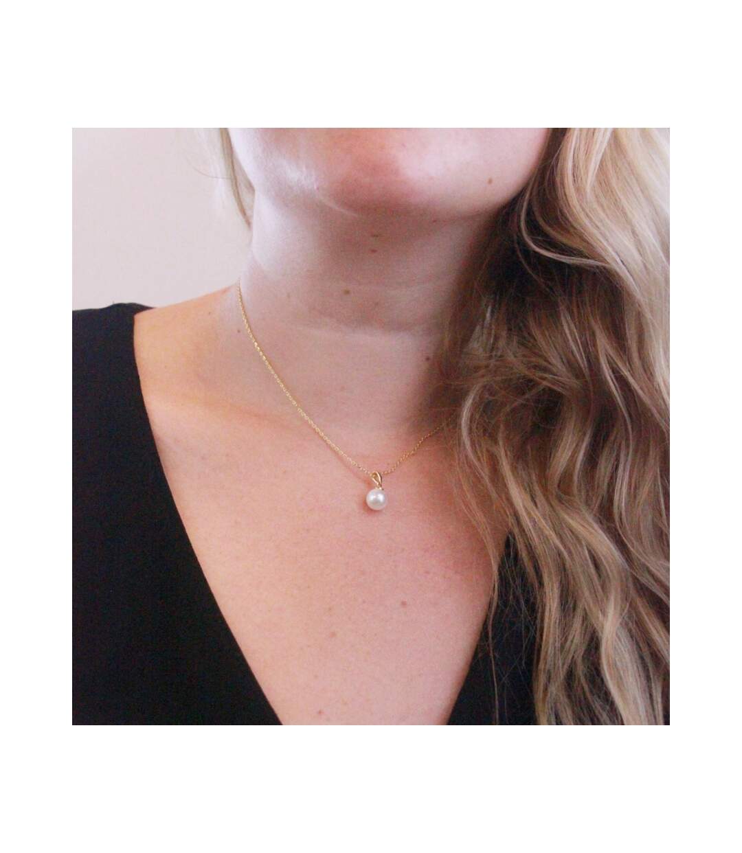 Parure Full Moon Crystal Pearl - Or Rosé et Cristal