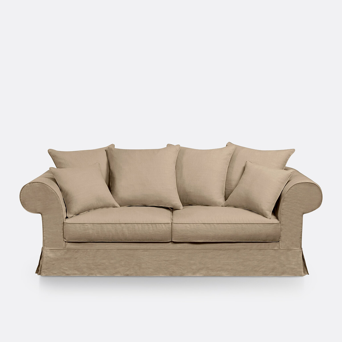 LA REDOUTE INTERIEURS<br>Sofá de linho grosso, conforto superior, Adélia