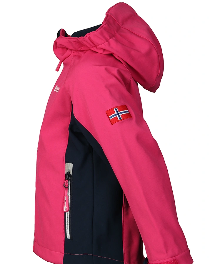 Softshell-Jacke GIRLS KRISTIANSAND in navy/pink
