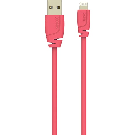 Sinox Pro USB-A til lightning kabel - pink