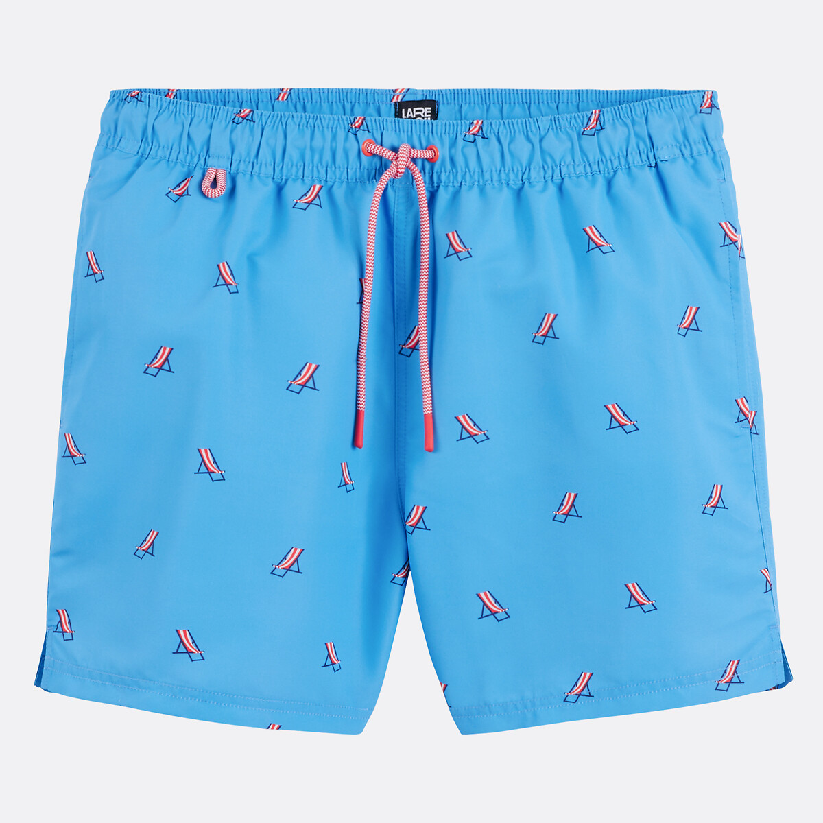 COLEÇÃO LA REDOUTE<br>Shorts de banho com estampa de cadeira de praia