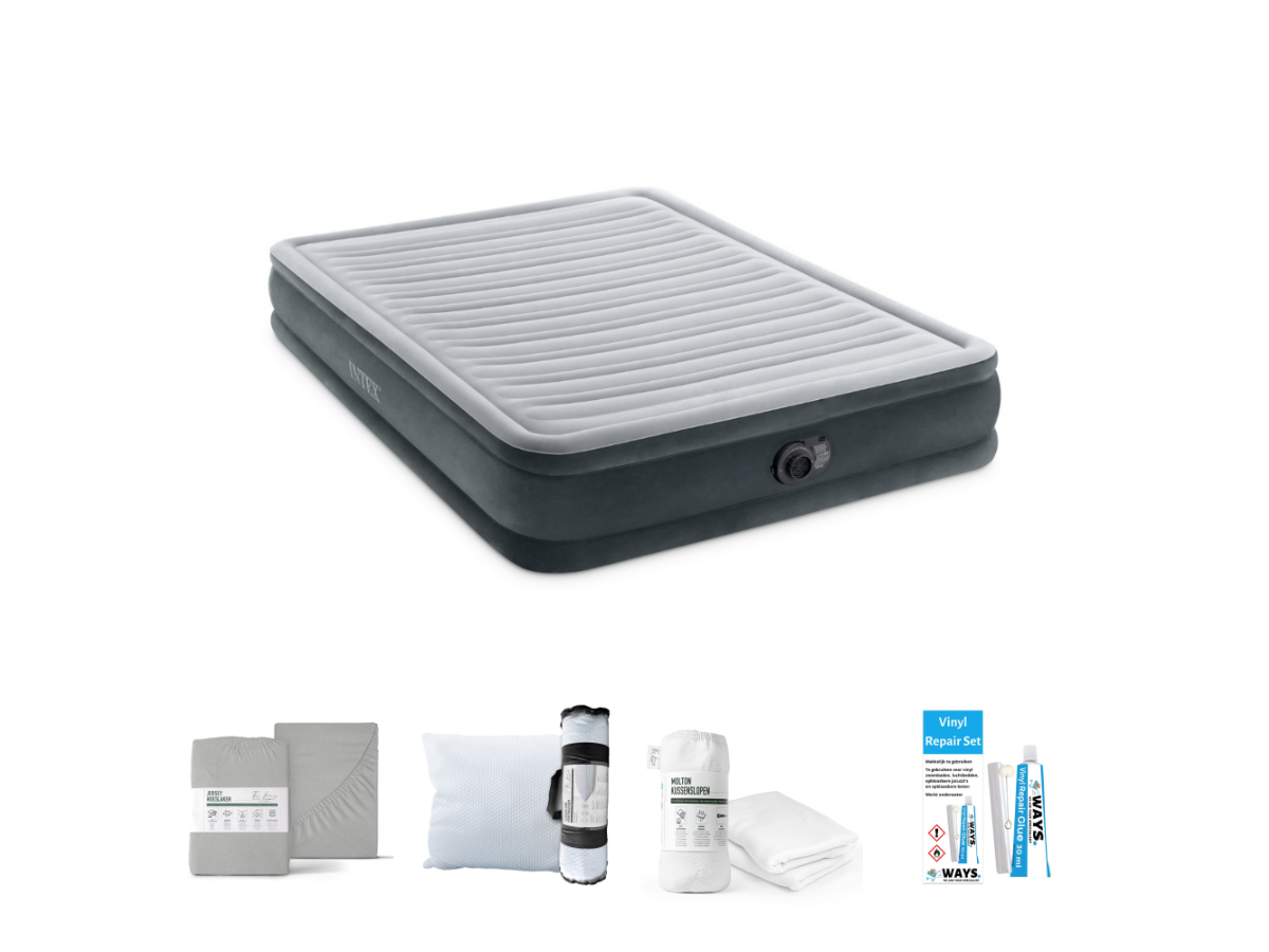 Intex Comfort Plush 203 x 152 cm Luchtbedset - 5-delig