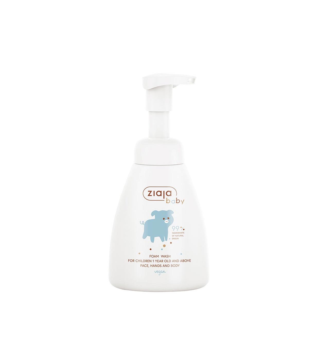 Ziaja - *Baby* - Espuma de limpeza infantil para rosto, mãos e corpo