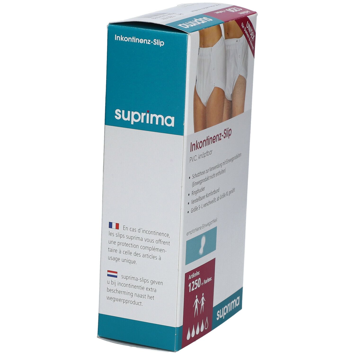 Suprima PVC-Slip, knöpfbar Gr. L