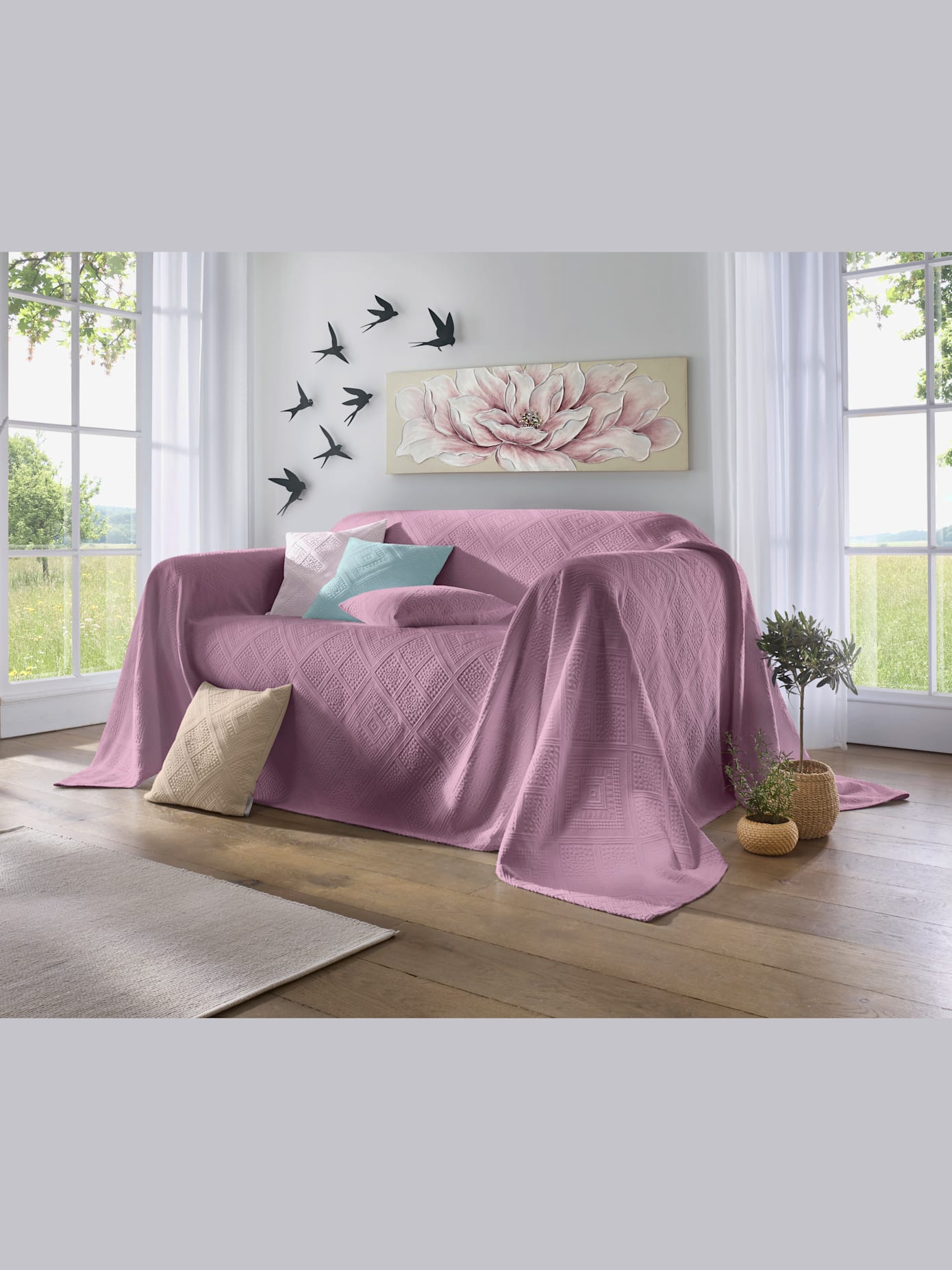 Lot de 2 housses de coussin tissées