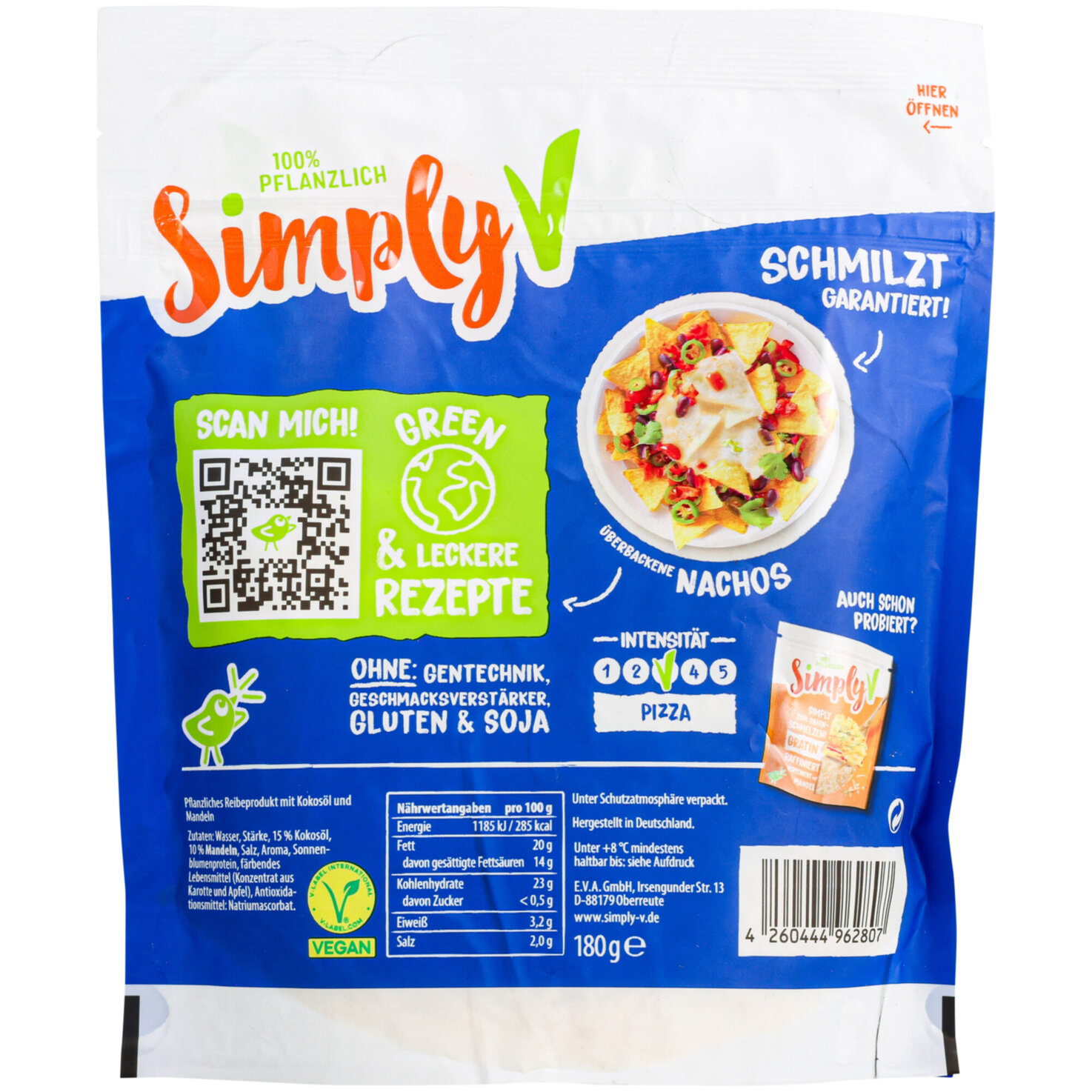 Simply V Gerieben Pizza