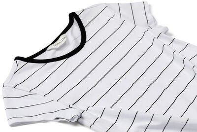 Luca & Lola Barletta Topp, White/Black Stripes