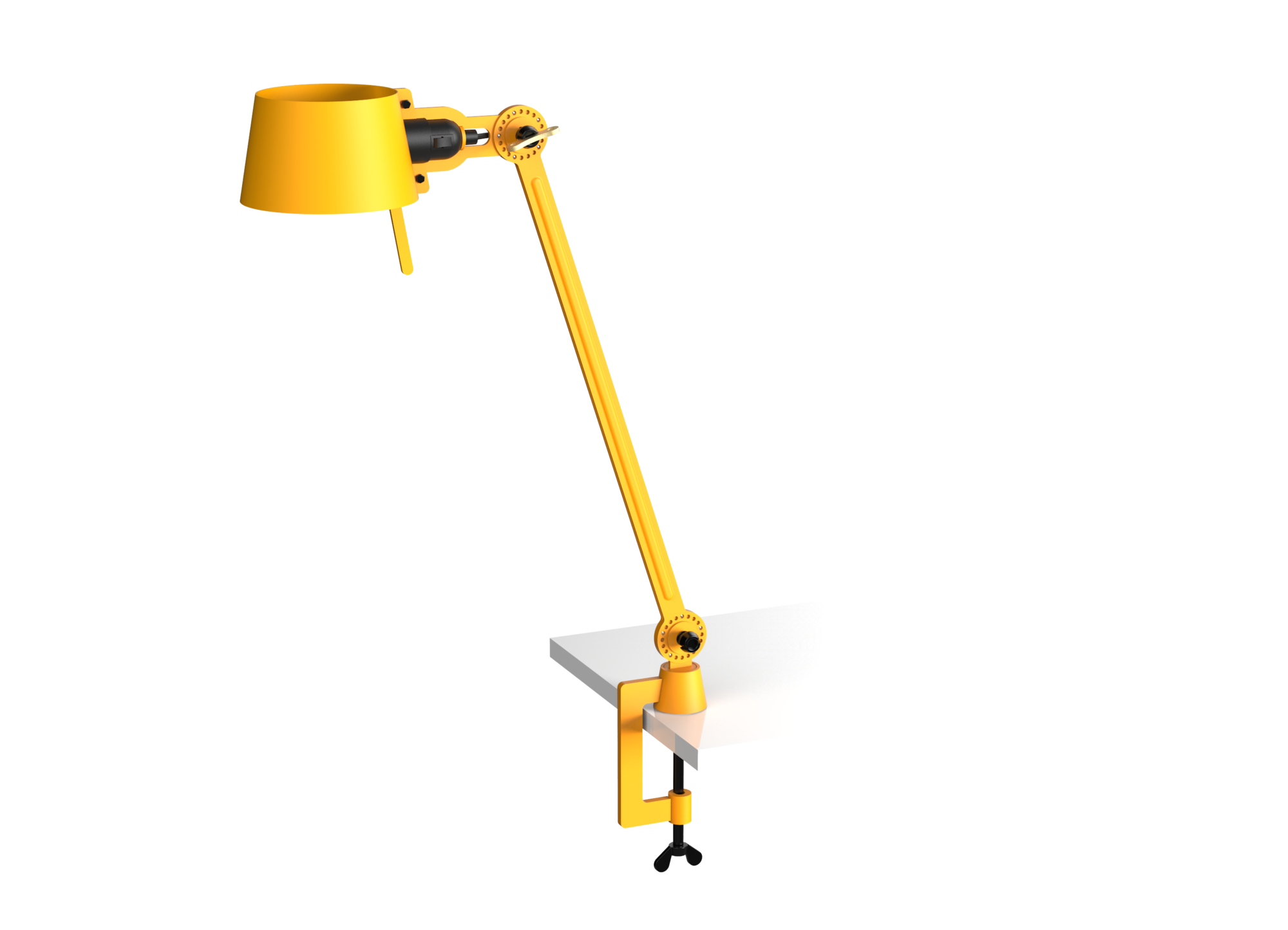 Bureaulamp Bolt met klem 1 arm sunny yellow