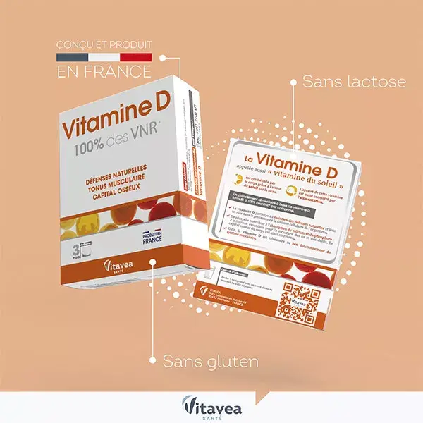 Vitavea Vitamina D 100% VRN Defesas Naturais Imunidade 90 comprimidos