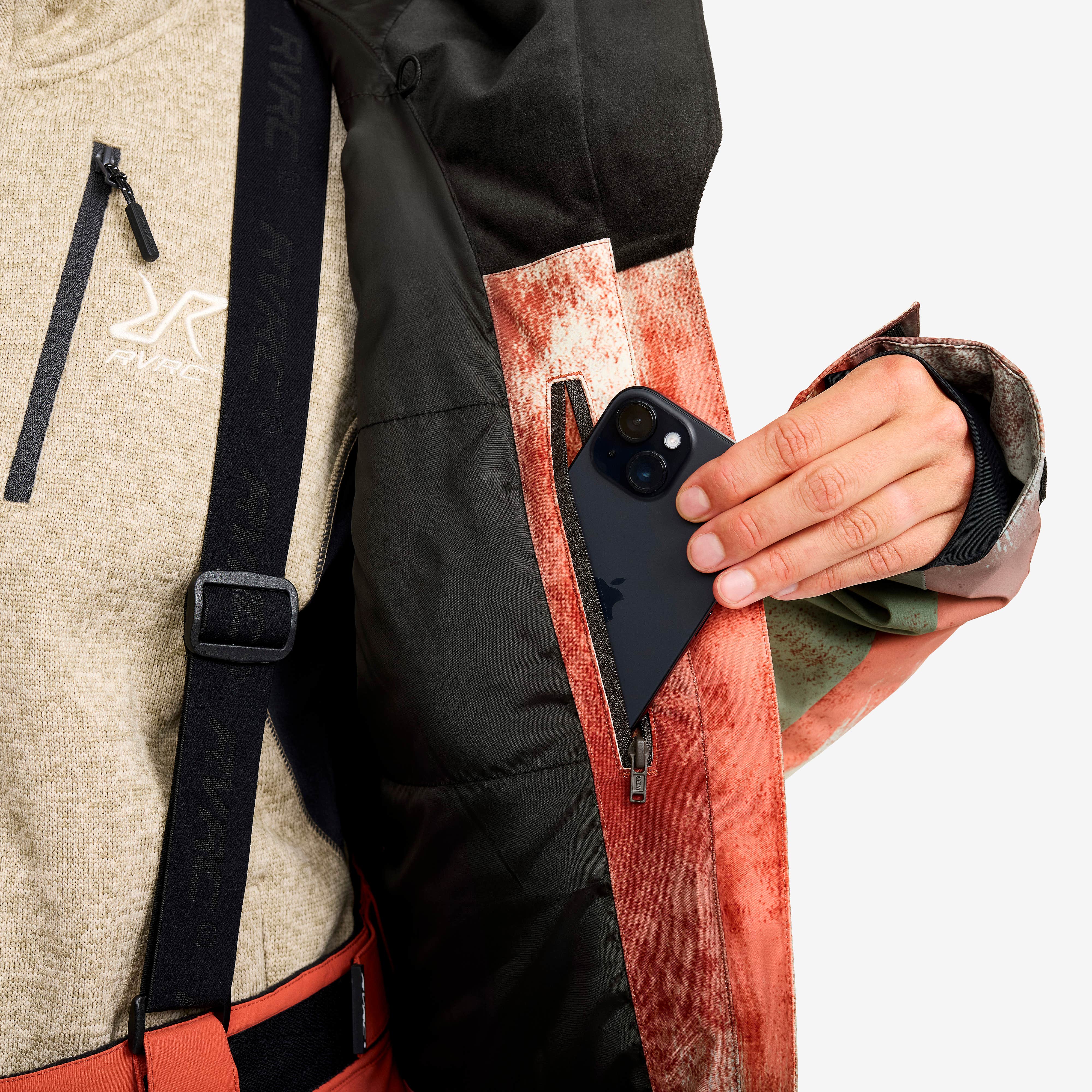 Halo 2L Insulated Ski Jacket Dame Bruschetta/Dusty Green