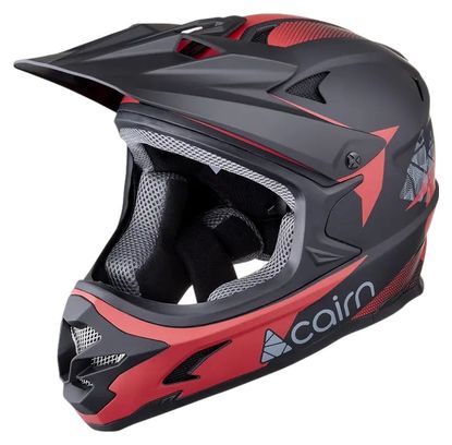Casque Intégral Cairn X Track Noir Mat/Rouge (TU)