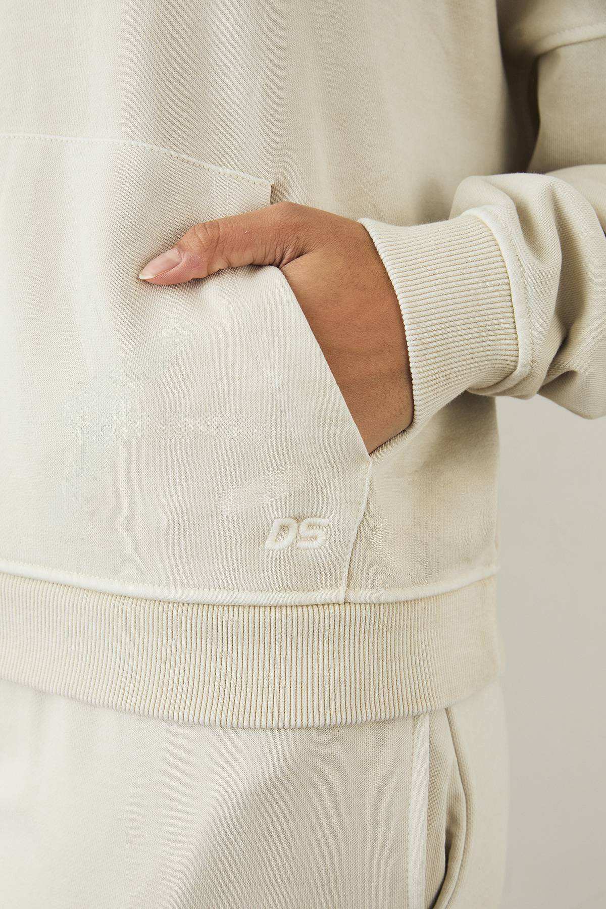 Sweat à Casynthétiqueche Surdimensionné DSGN Studio Premium Poids Lourd Délavé