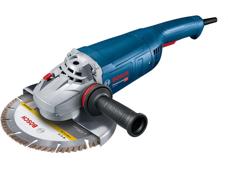 Bosch Professional Winkelschleifer GWS 22-230 J 2200 W, 230 Solide Leistung, robustes Design – plus Sanftanlauf und Wiederanlaufschutz