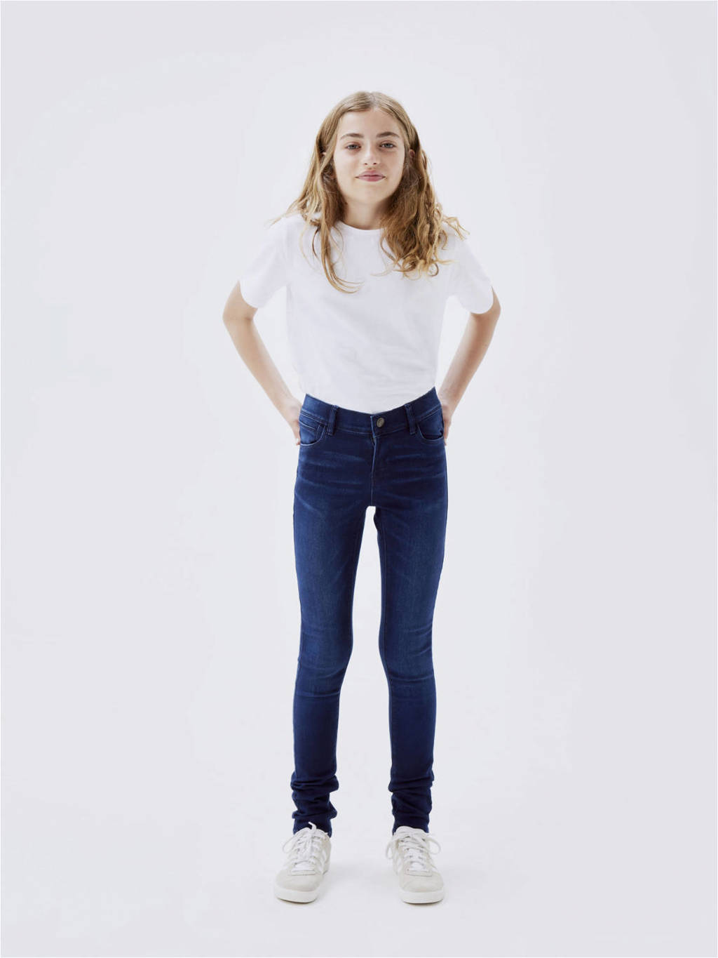NAME IT skinny jeans NKFPOLLY dark blue denim