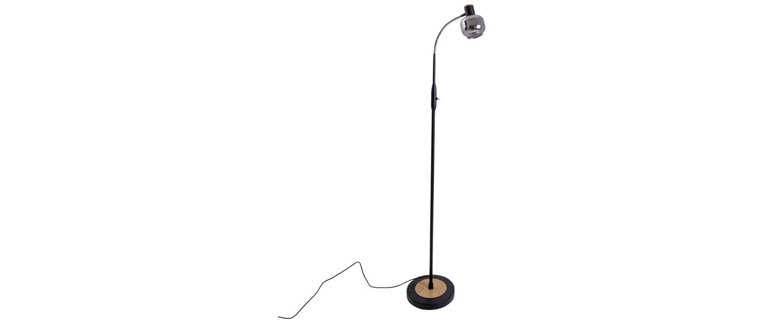 Stehleuchte «Fumoso» h: 148 cmStehlampe aus Metall und Glas