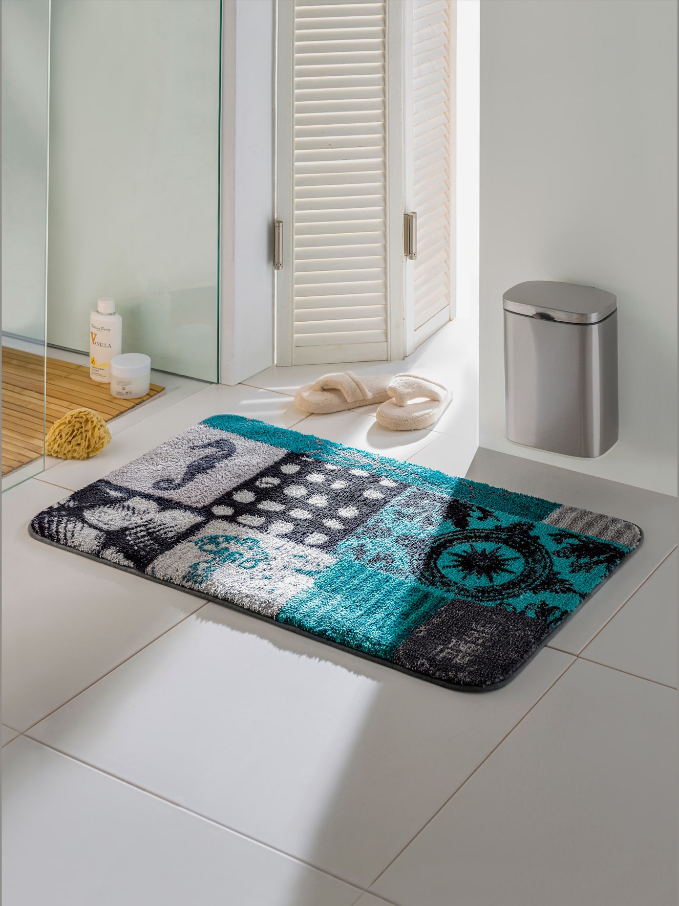 Tapis de bain selon un motif de l'artiste rosina wachtmeister