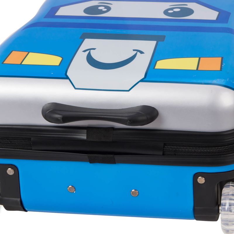 Valise cabine rigide Enfant V85118 49 cm Voiture bleu