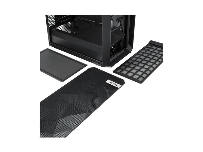 Fractal Design PC-Gehäuse Meshify C Schwarz Kompaktes Gaming-Midi-Tower-Gehäuse für ATX-Mainboards