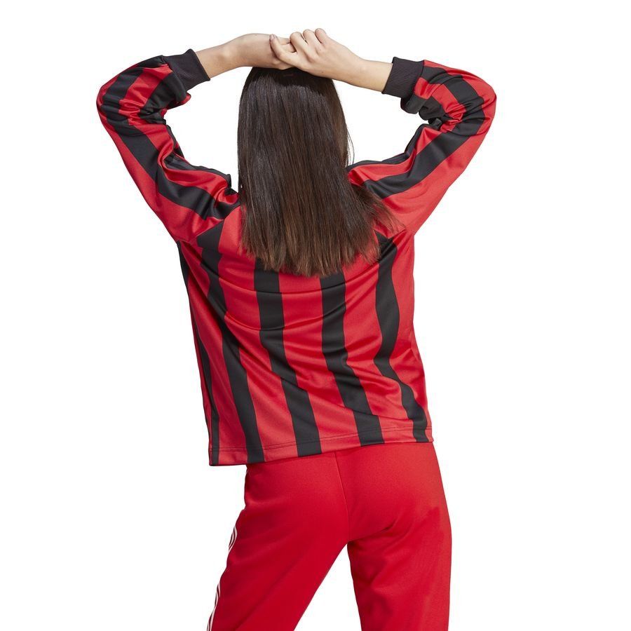 adidas Maillot Express Manches Longues - Noir/Rouge Femme