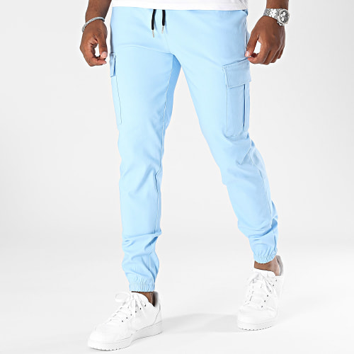 Pantalon Cargo Bleu Clair
