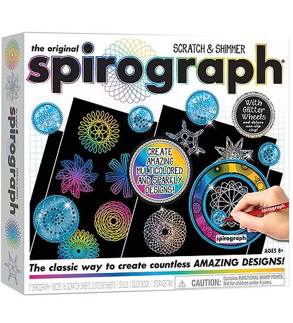 Spirograph Malset - 28 Teile - Scratch & Shimmer