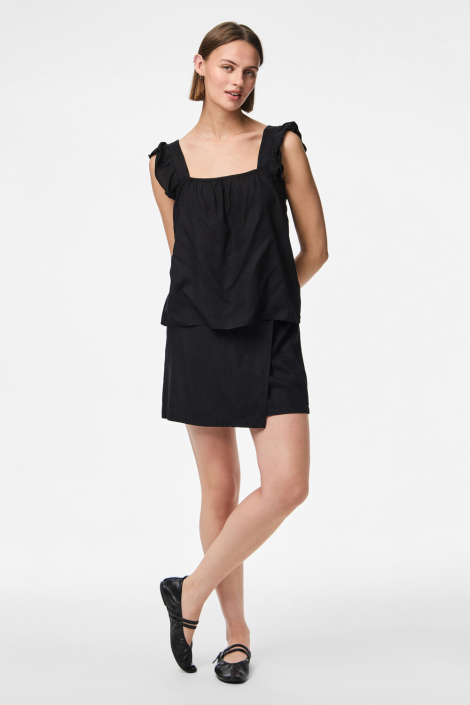 Pieces zwarte dames top