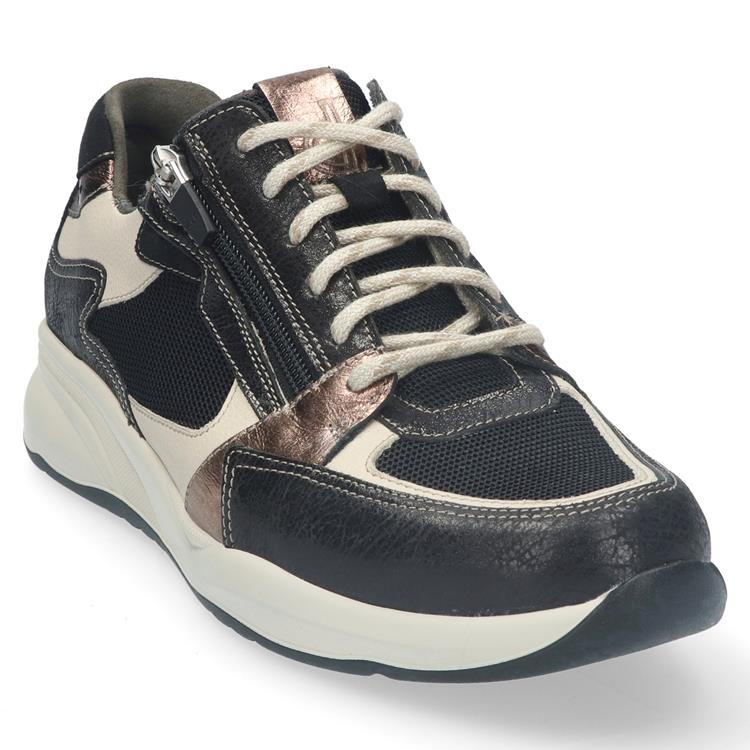 Durea 6295 wijdte H ZWART/BEIGE/GOUD