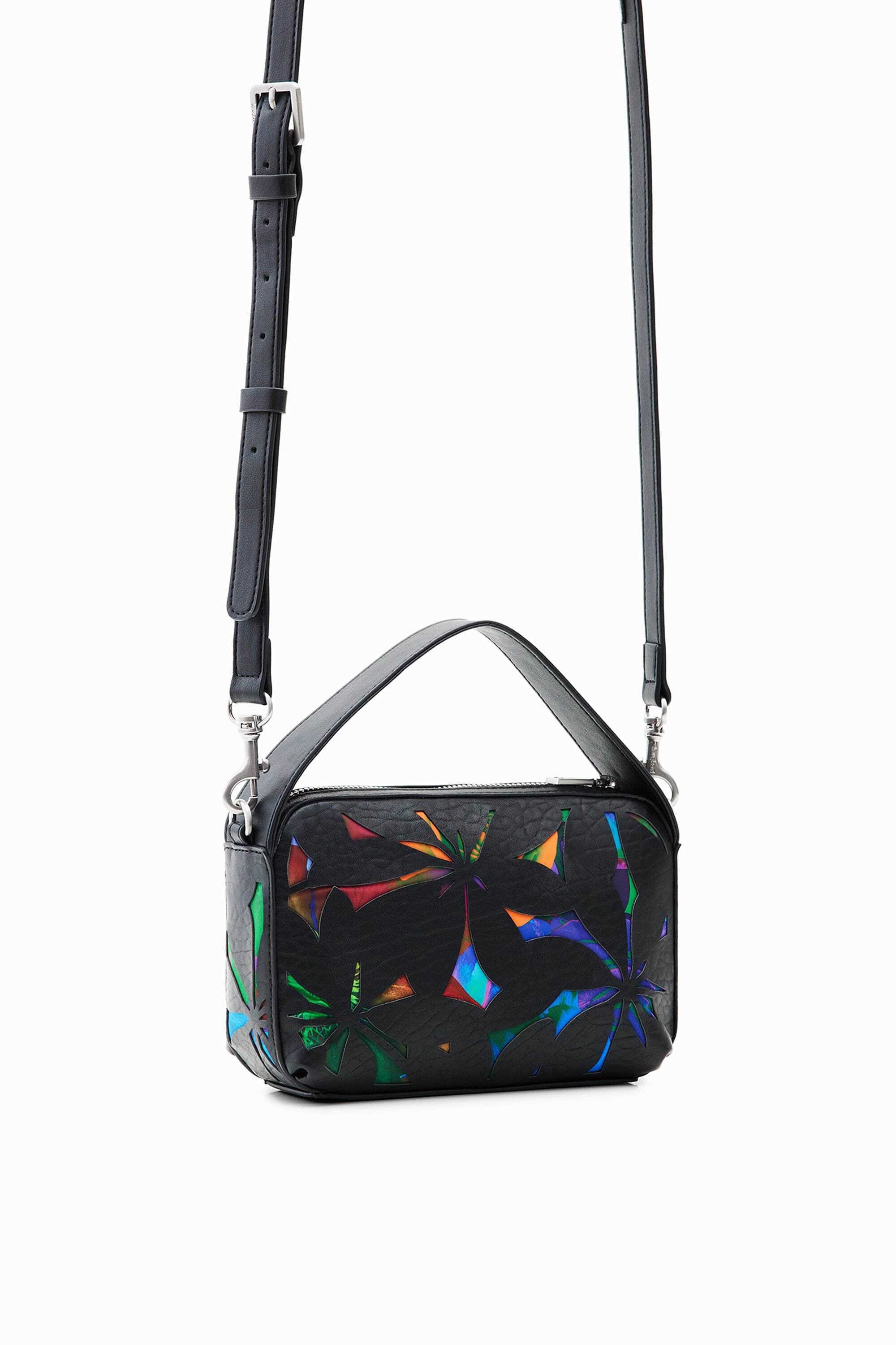 Mini sac fleurs estampées