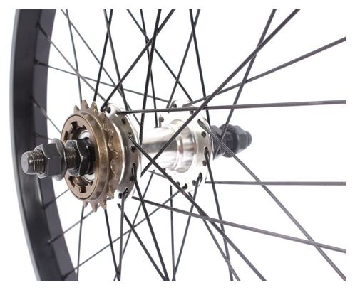 BMX Roue Arriere Noir 20  14mm KHEbikes