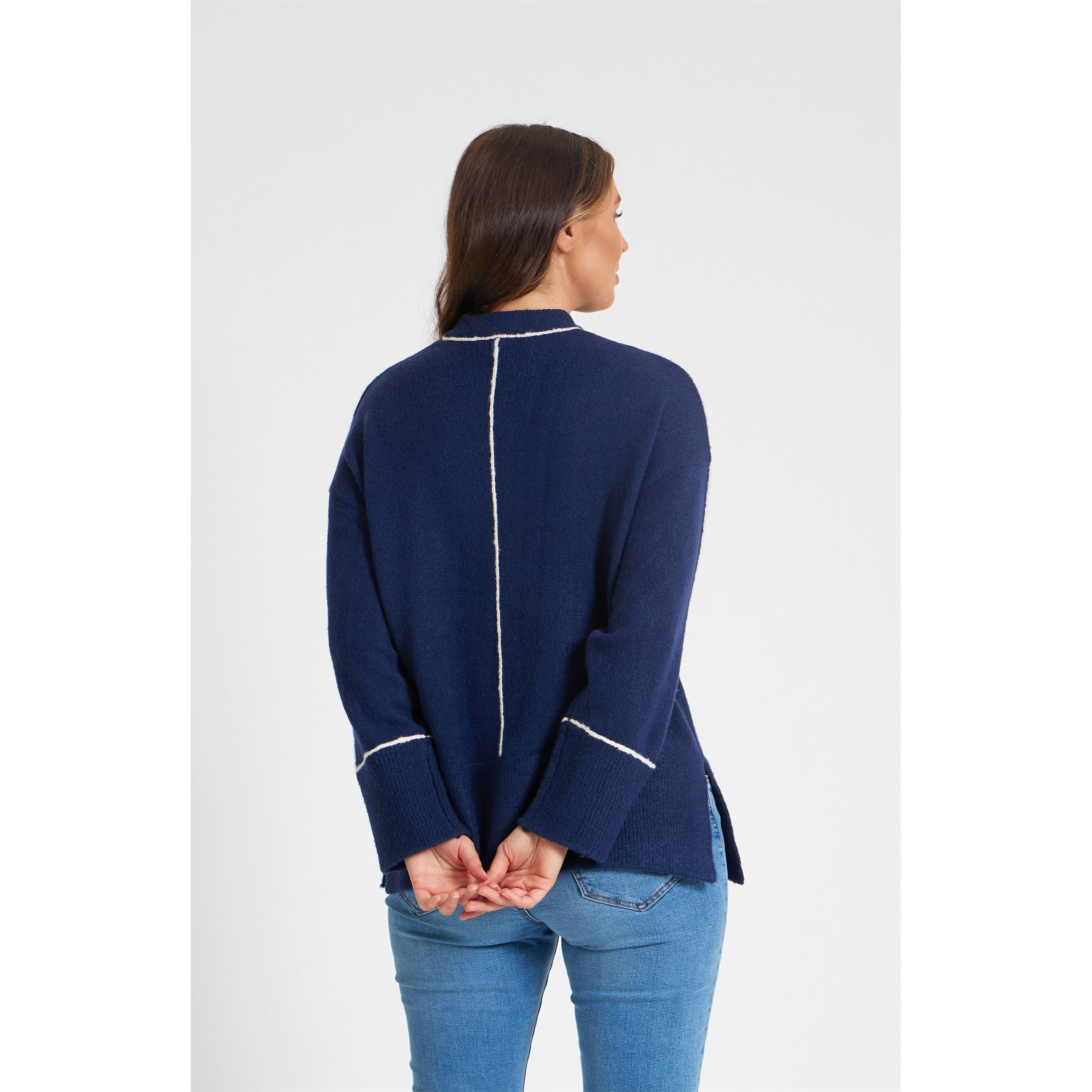 Be You BY Trimmed Rib Jumper