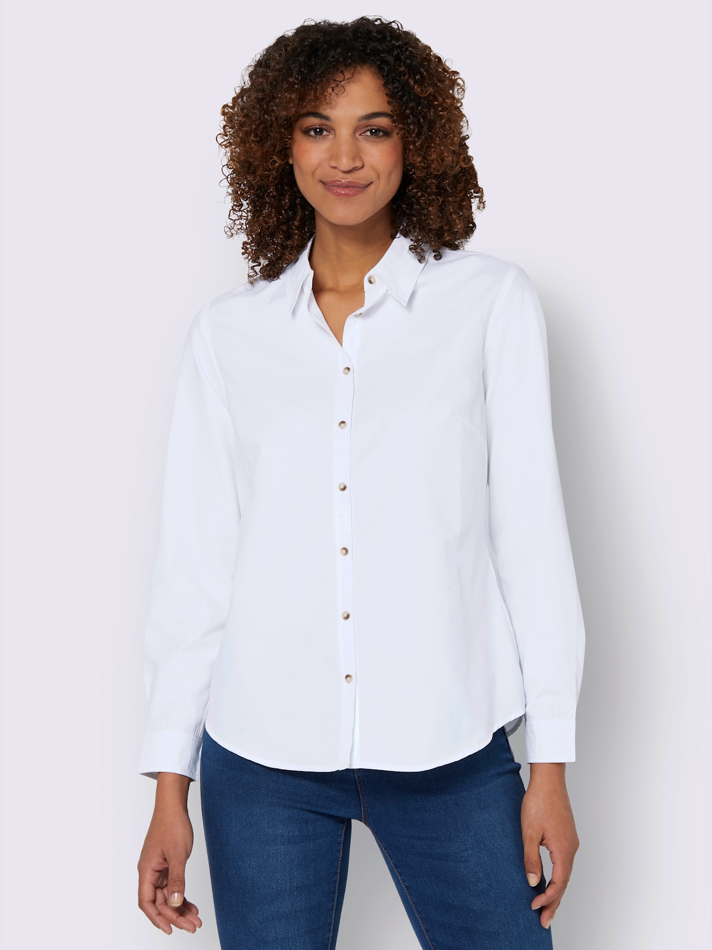 Chemisier à manches longues 50% coton
