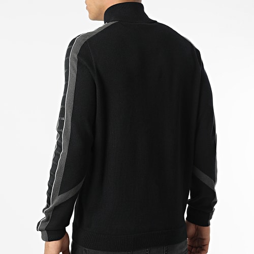 Sweat Zippé A Bandes 50475202 Noir