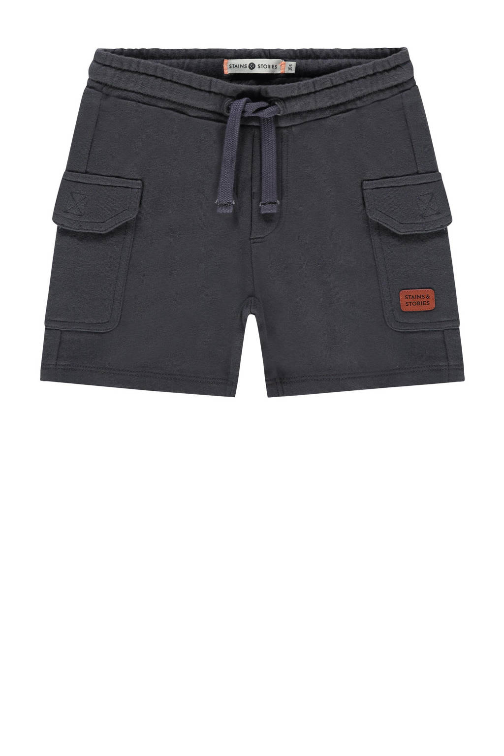 Stains&Stories sweatshort antraciet