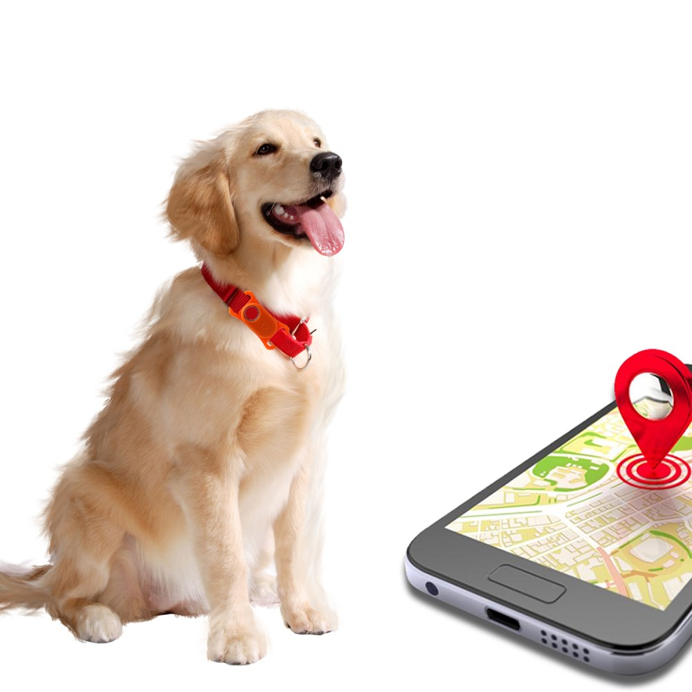 Samsung Galaxy SmartTag2 Silikon Case Hülle Halsband Halterung für Haustiere (Hund / Katze) - Rot