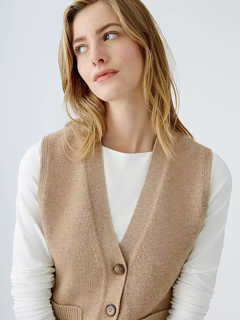 OUÍ Gilet beige