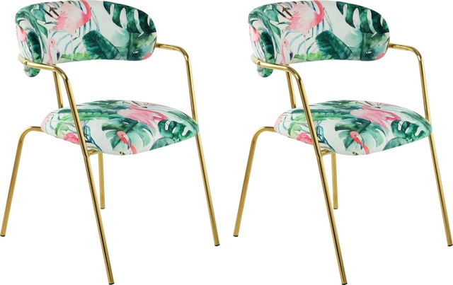 Kayoom Stuhl »Forest 425 2er-Set, samtweicher Bezug mit hohem Sitzkomfort« (Set) 2 Stk.elegant, gute Stabilität durch hochwertige Verarbeitung