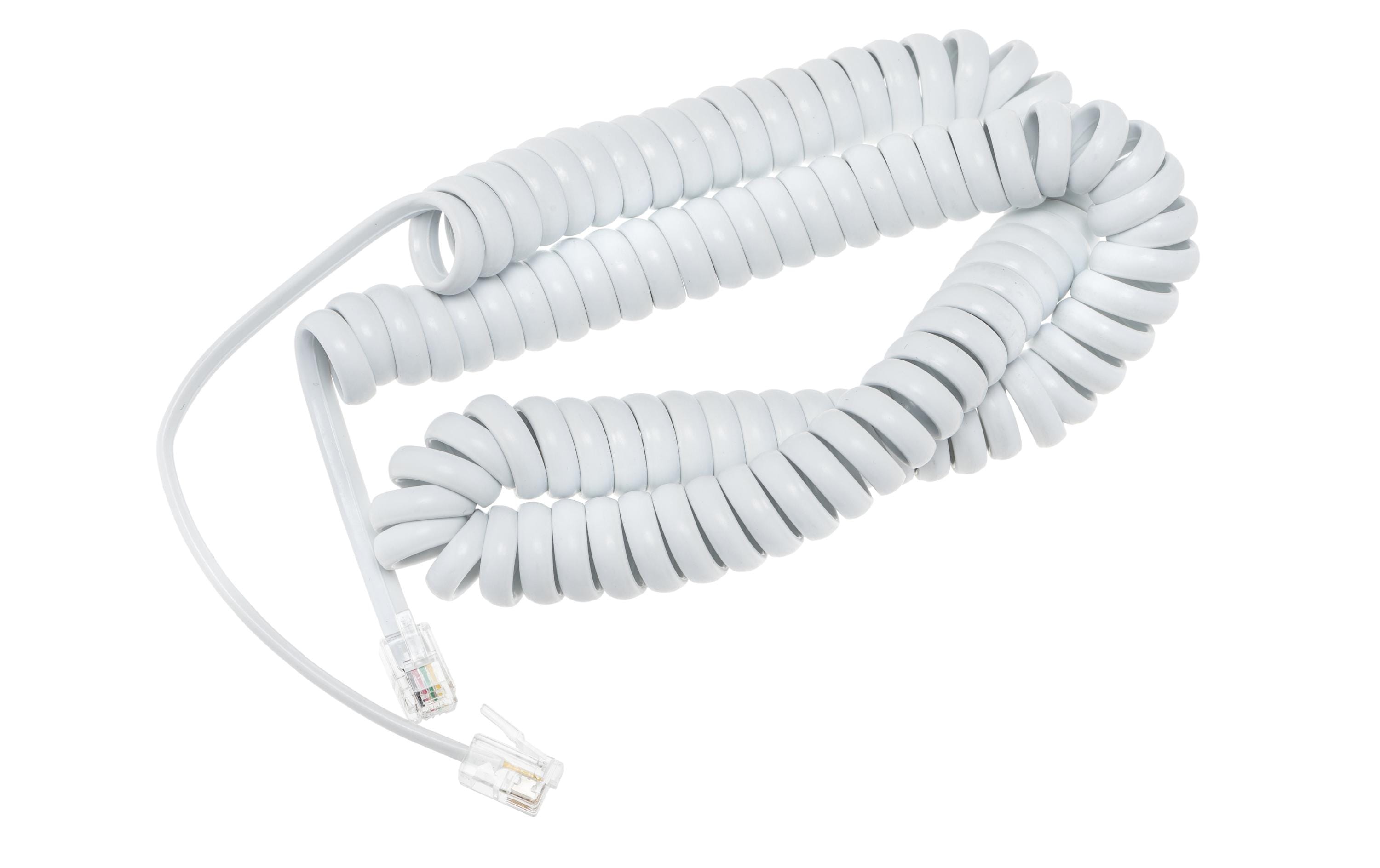Hörerkabel zu 8xx WeissSpiralkabel, weiss