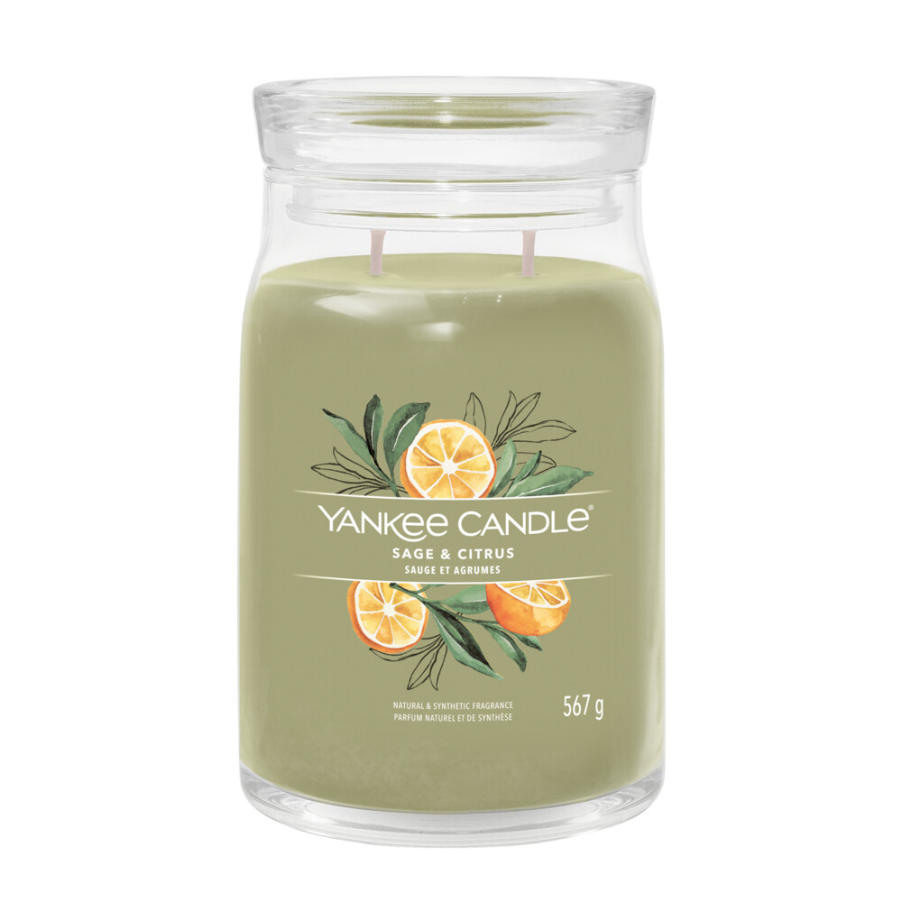 Yankee Candle Geurkaars Large Jar Sage & Citrus Signature567 gr