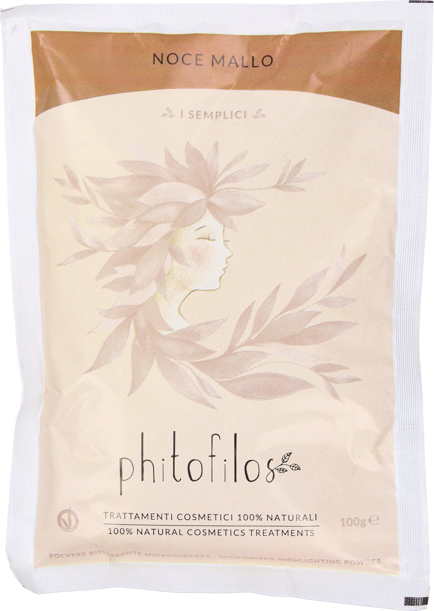 Phitofilos  Reines Nussschalen-Pulver, 100 g