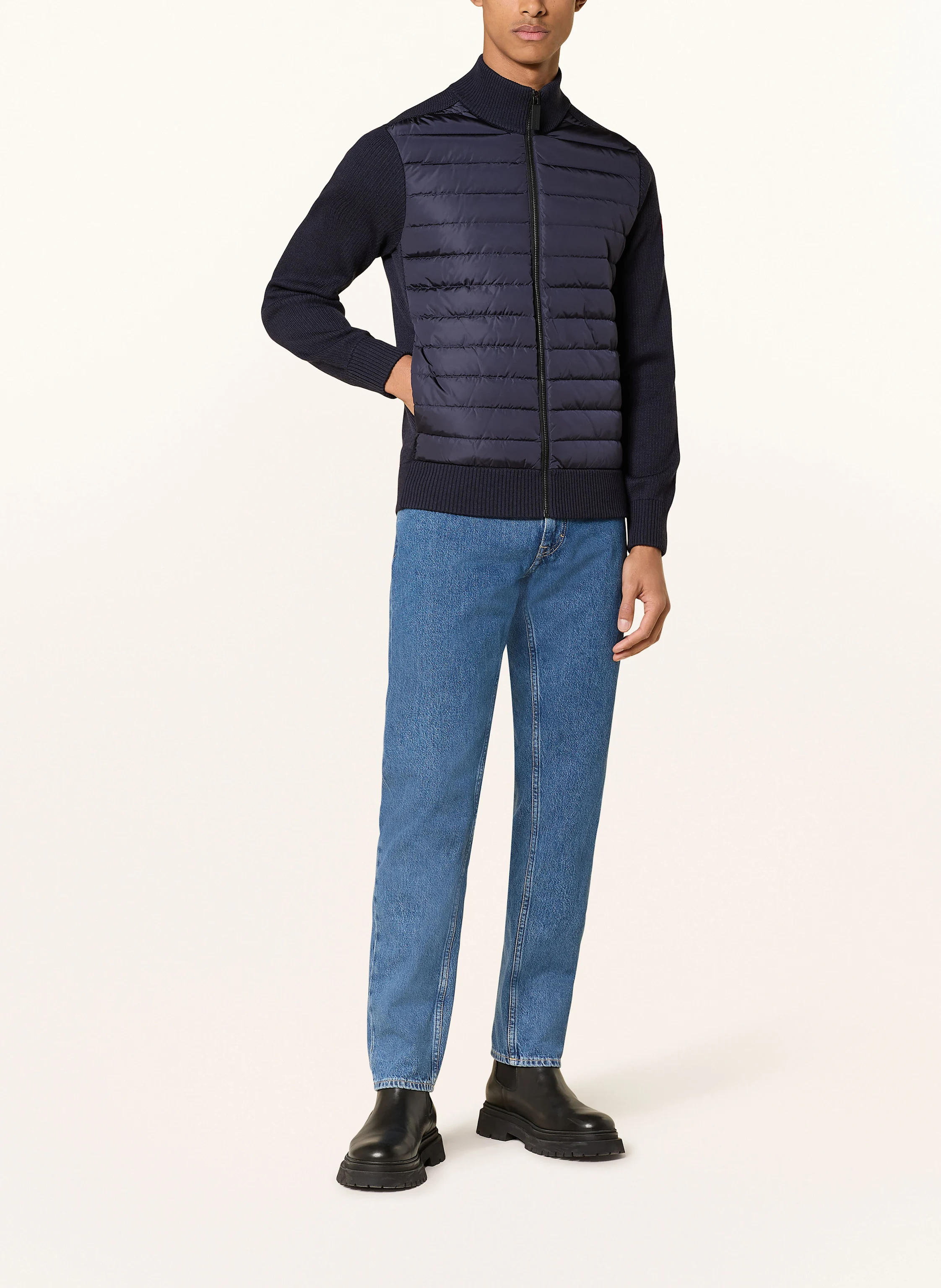CANADA GOOSE Strickjacke HYBRDIGE im Materialmix