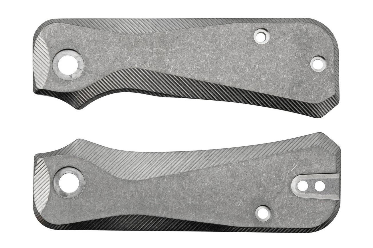 Flytanium Civivi Baby Banter FLY-1227S Stonewashed Titanium Scales
