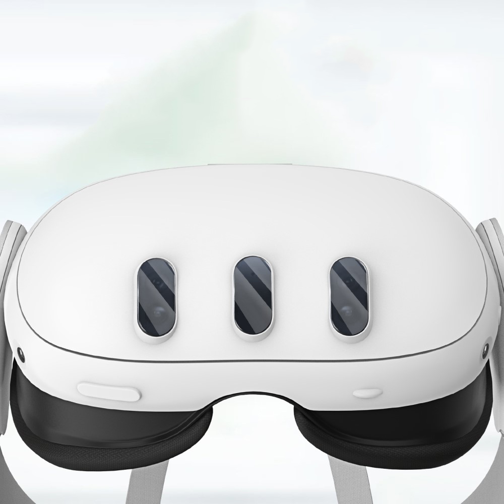(3er Set) Meta Quest / Oculus Quest 3 Linsen Glas Abdeckung Schutz - Weiss