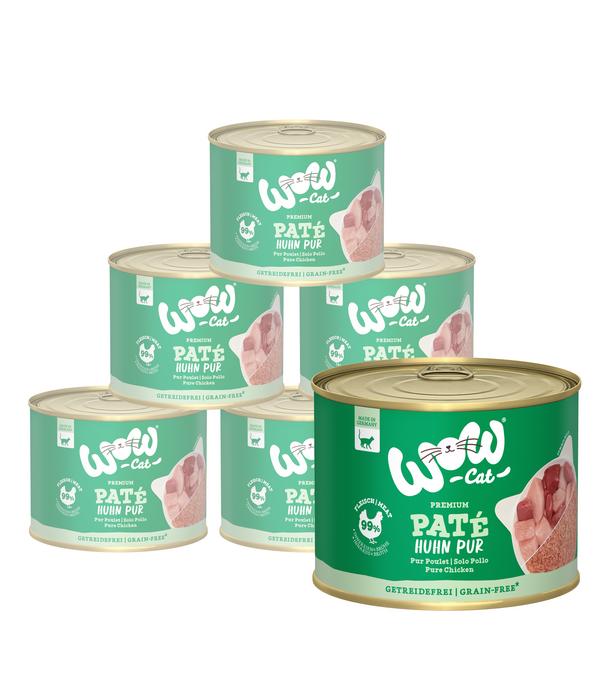 WOW® Cat Nassfutter für Katzen Premium Paté
