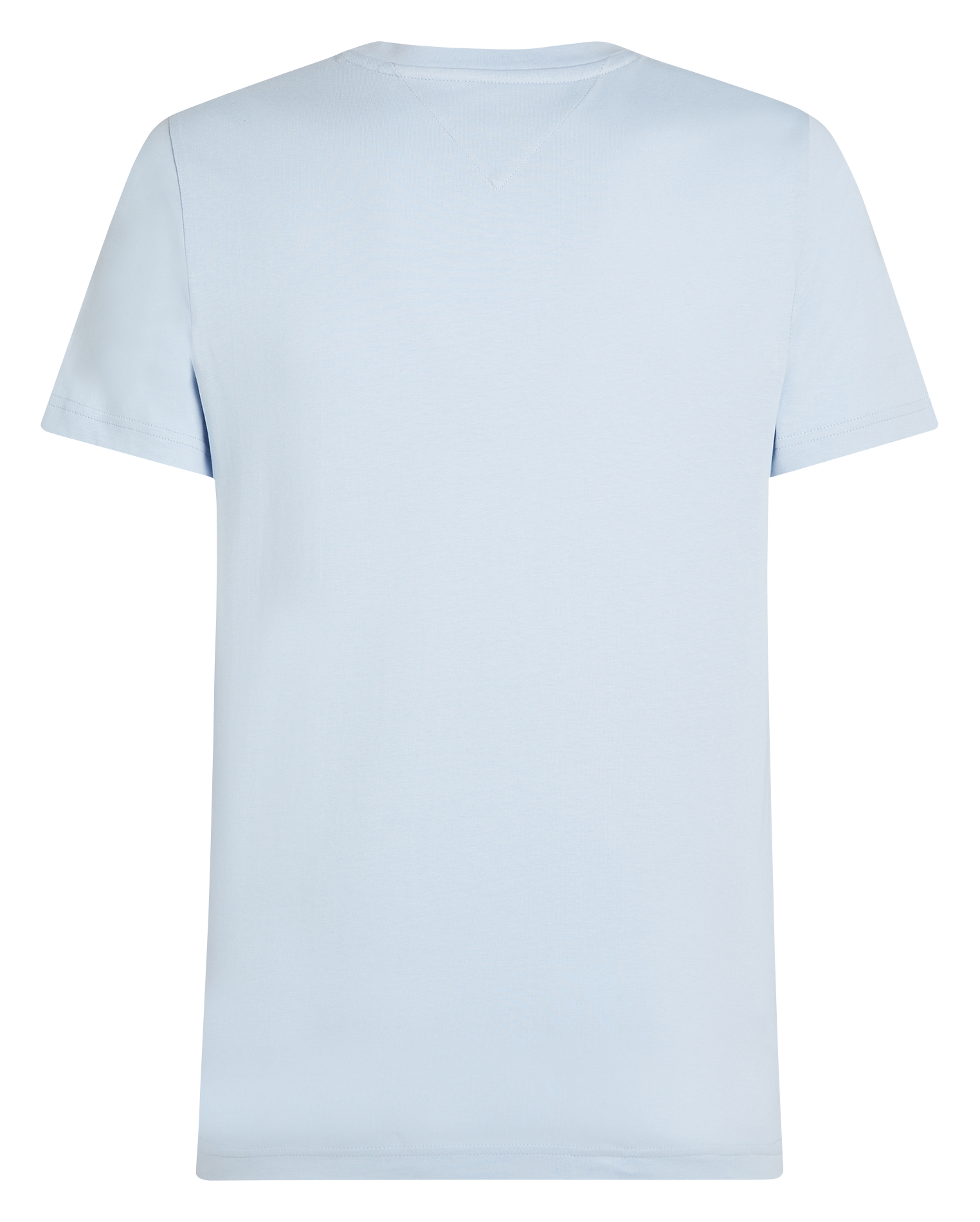 Tee-shirt col rond droit en coton organique | Bleu