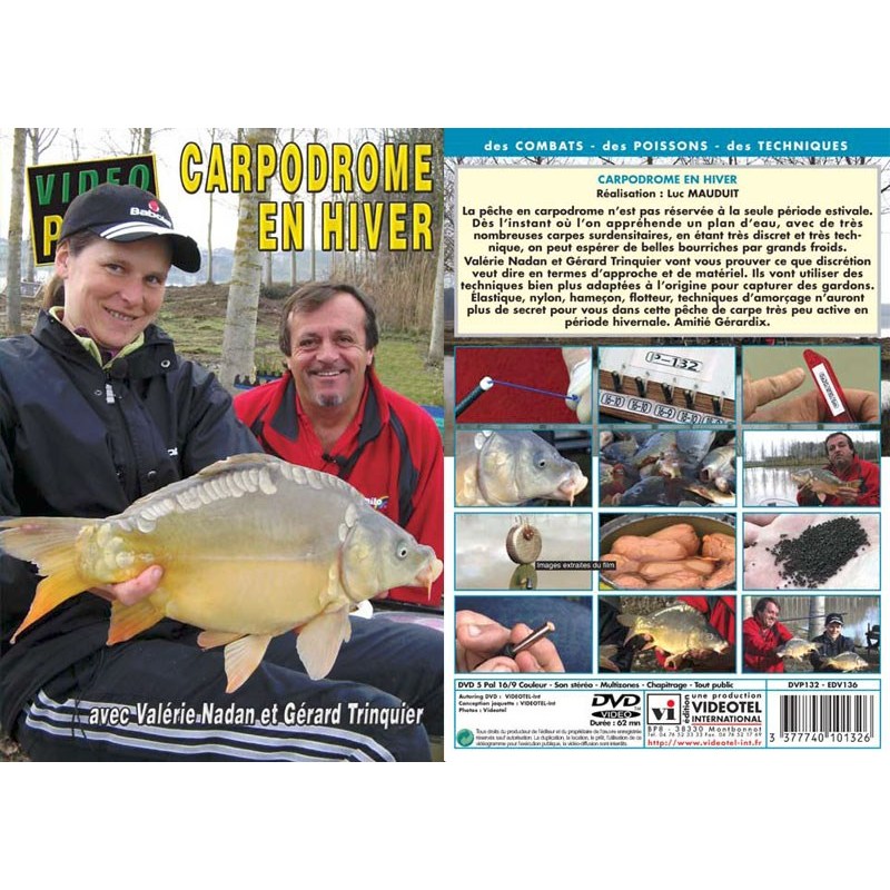 Dvd - Carpodrome En Hiver Avec Valerie Nadan Et Gerard Trinquier - Peche Au Coup - Video Peche