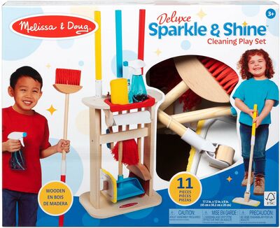 Melissa & Doug Deluxe Sparkle & Shine Rengjøringssett 11 Deler