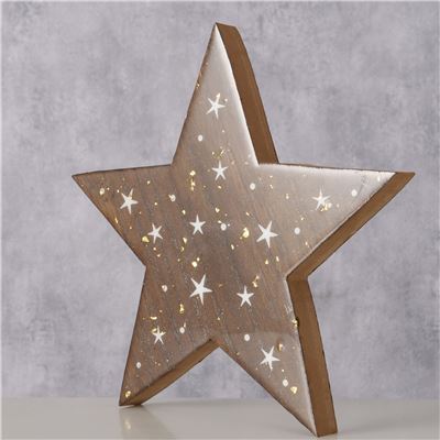 Étoile décorative en bois